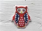 Owl iron-on patch