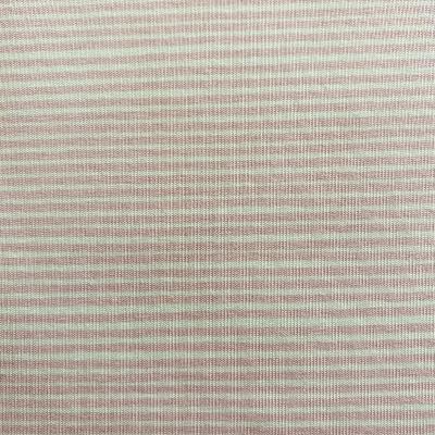Thin pink and white stripes jersey fabric