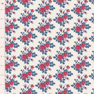  Tissu Tilda Village Life myrtle blue