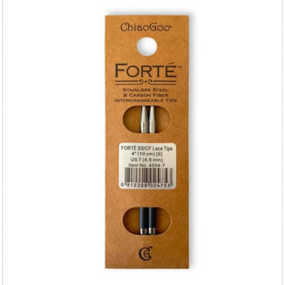 Aiguilles interchangeables carbonne 4mm - 10 cm