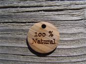 100 % Natural wood button
