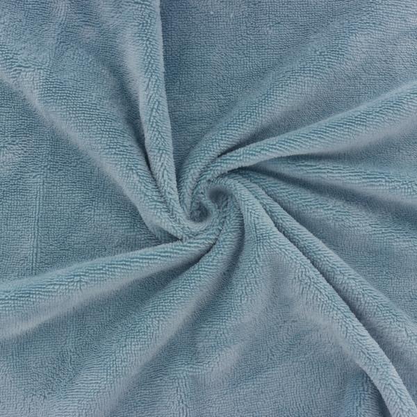 Tissu éponge micro fibre de bambou bleu paon