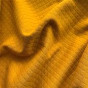 Curry quilted cotton jersey