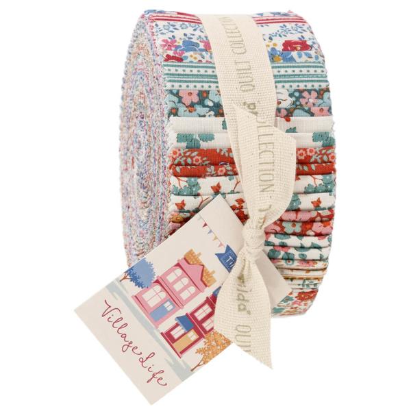 Tissu Tilda Village Life fabric roll 40 tissus x 6cm