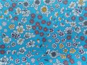 Bright sky flowers fabric