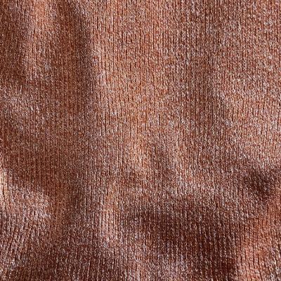 Rust fluid knit jersey