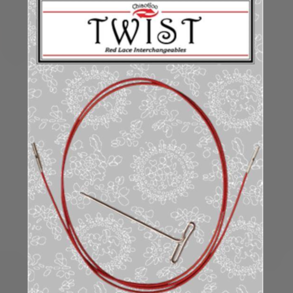 Cable twist red large 20 cm