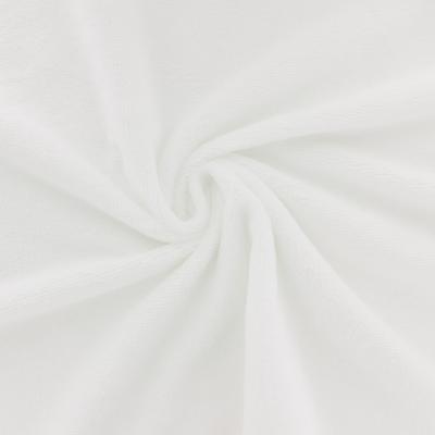 Tissu �ponge micro fibre de bambou blanche