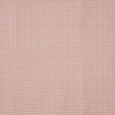 Tissu seersucker à carreaux rose