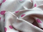 Jacquard jersey fabric Glam Drops pink