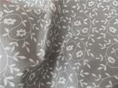 Grey flowers oilcloth