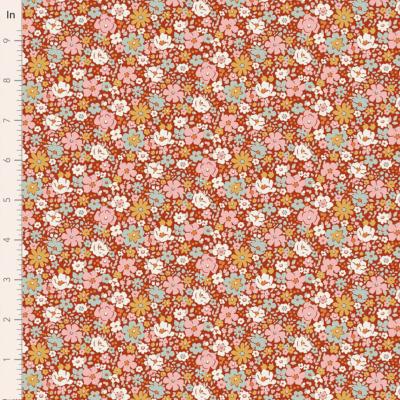 Tissu Tilda Village Life Esther rust