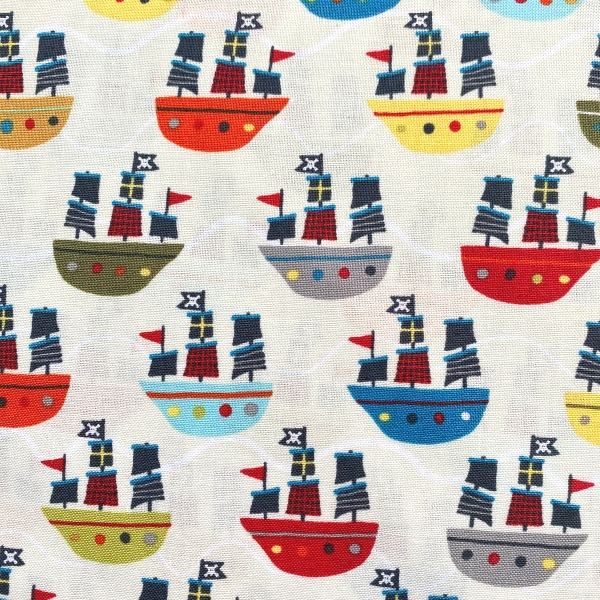 Tissu bateaux de pirates