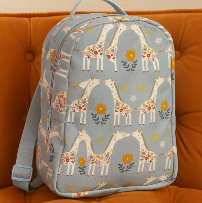 Velours milleraies girafes, collection Meadow safari