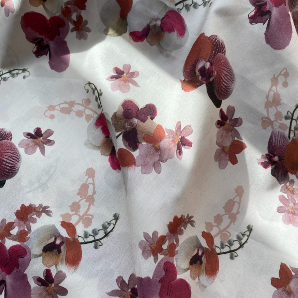 Tissu Liberty Tana Lawn Orchid festival