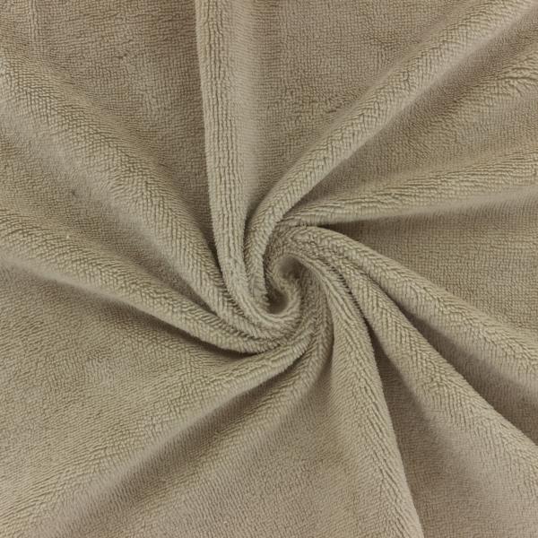 Tissu éponge micro fibre de bambou taupe