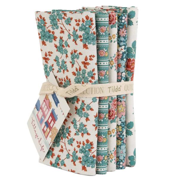 Tilda Tilda Village Life bundle petr/teal 54x48cm x 5pcs