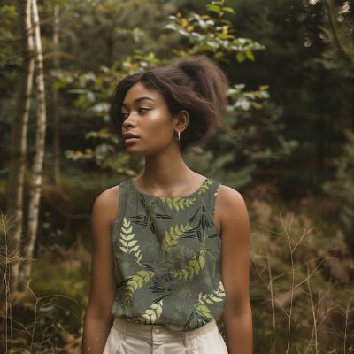 Twill de Viscose Fall 25 fougères