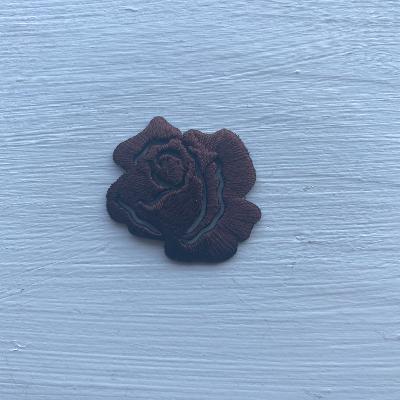 Motif thermocollant rose satinée