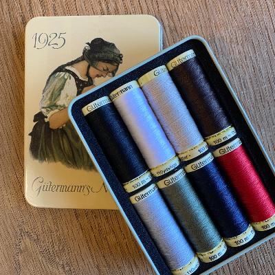 Coffret métallique assortiment de fils Gütermann