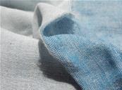 Reversible double chambray gauze fabric - blue jean