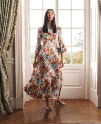  Tissu Liberty Bridgerton Tana Lawn® Bow bouquet rouge