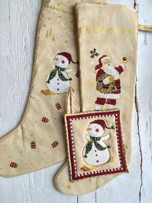 Panneau chaussettes de Noël/ Reste 1 panneau