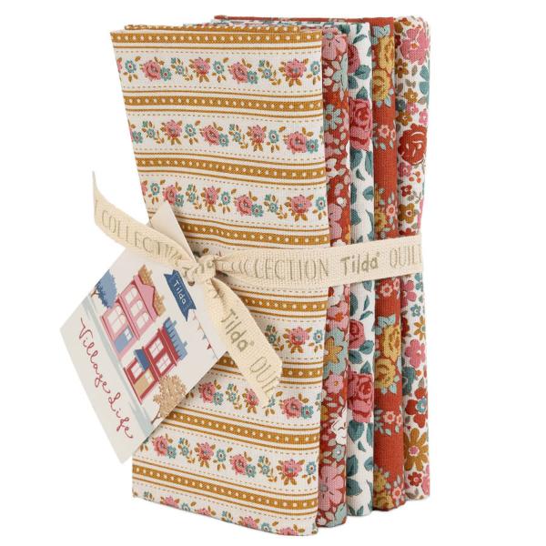 Tilda Tilda Village Life bundle rust/ochr 54x48cm x 5pcs