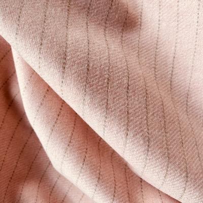 Thin stripes pink wool