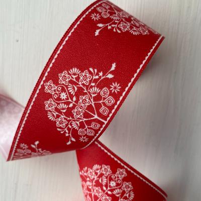 Ruban large arbre à coeurs