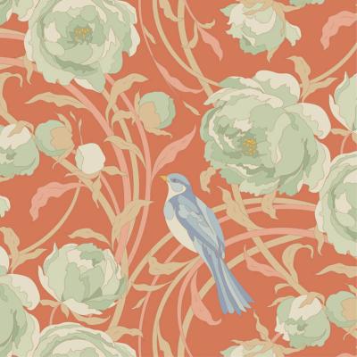 Tissu Tilda songbird cora coral