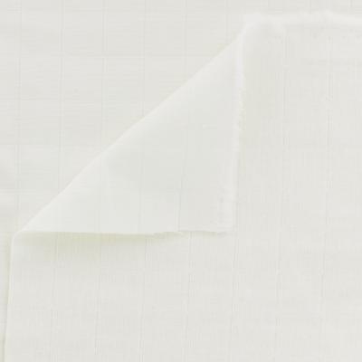 Tissu coton matelassé tayio blanc cassé