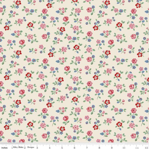 Tissu Cath Kidston Arlington ditsy cream
