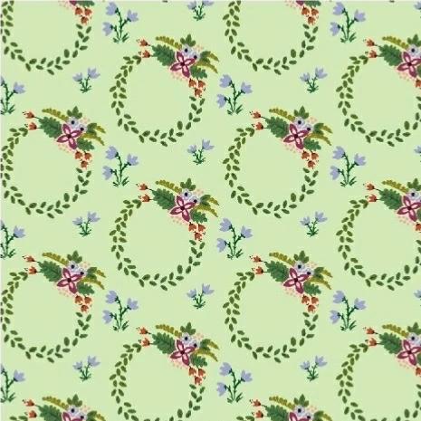 Tissu couronnes de Noël