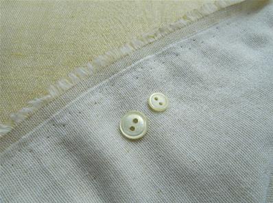 Yellow reversible double chambray gauze fabric