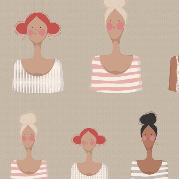 Tilda basics Me and my friends - Sand / Reste 65 cm