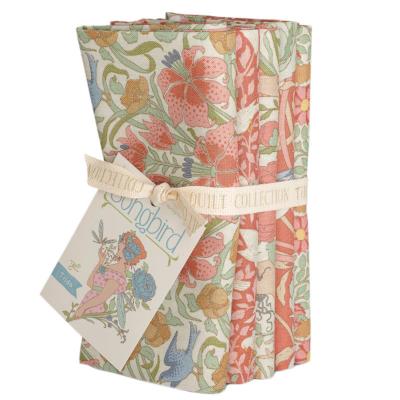 Tissu Tilda songbird bundle coral 54x48cm x 5pcs / pr�commande