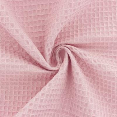 Tissu d'éponge nid d'abeille rose