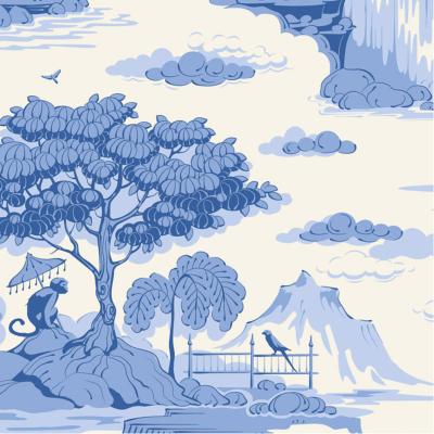  Tissu Tilda Something Blue cottonview cream 