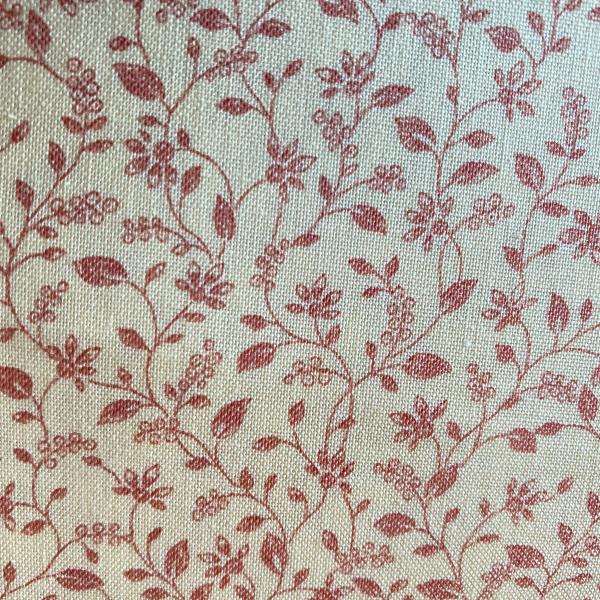 Tissu fleurs rouges - American collection