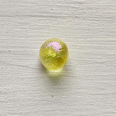 Bouton imitation verre jaune