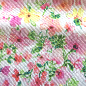 Tissu fleurs printanières
