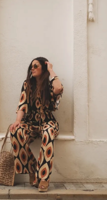 Twill de Viscose Fall 25 géométrie