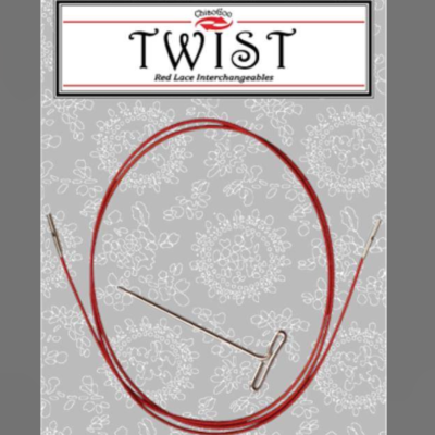 Cable twist red large 20 cm