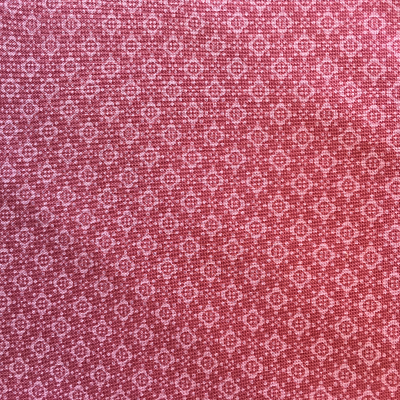 Tissu Hannah basic formes géométriques rouges