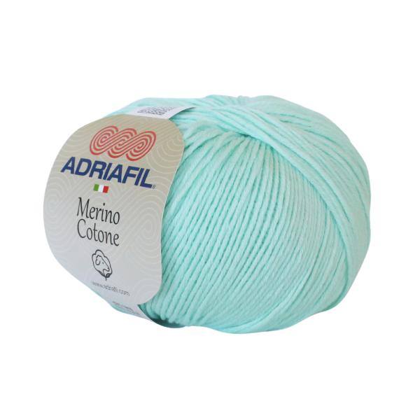Merino Cotone Aigue-marine