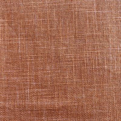 Tissu faux uni lin et coton orange - Sevenberry