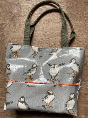 Sac tissu enduit macareux