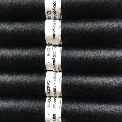 200 m black thread