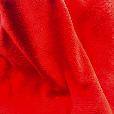 Jersey Velours stretch rouge